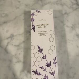 Thymes Lavender Honey Hand Creme - Purple and White